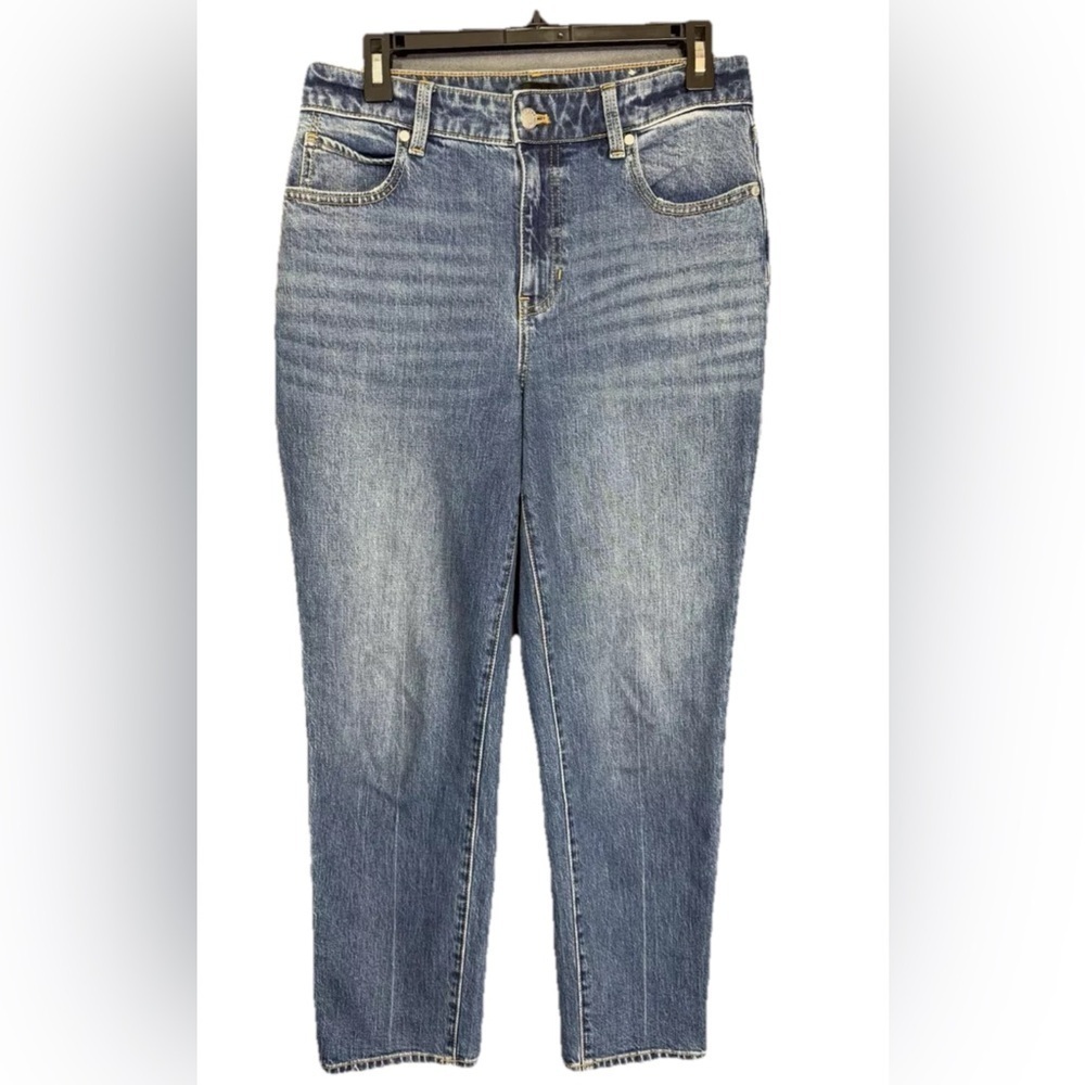 Talbots Jeans Women’s 6P Blue High Waist Relaxed Palisade Wash Stretch Denim